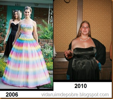 mulher antes e depois